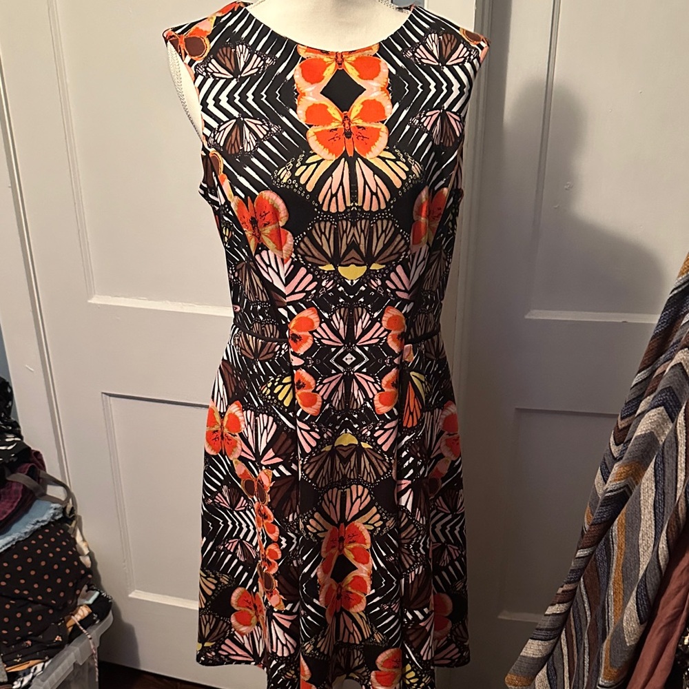 Established 1962 Multicolor Butterfly Sleeveless Dress